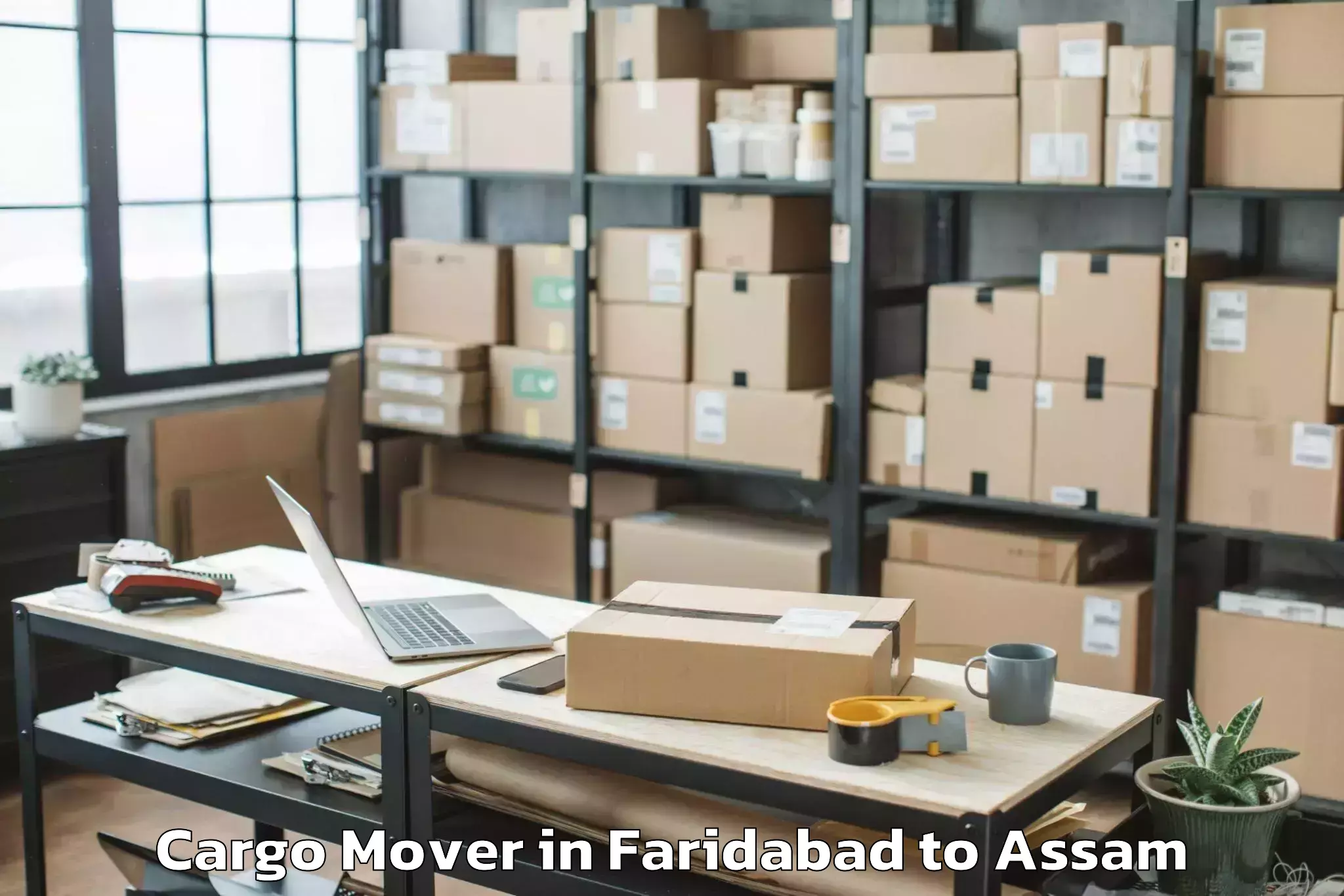 Easy Faridabad to Baihata Chariali Cargo Mover Booking